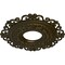 Ekena Millwork Orrington Ceiling Medallion (Fits Canopies up to 6 1/4"), 22"OD x 6 1/4"ID x 1 3/4"P, Green Gold CM22ORGGS - alternate 3